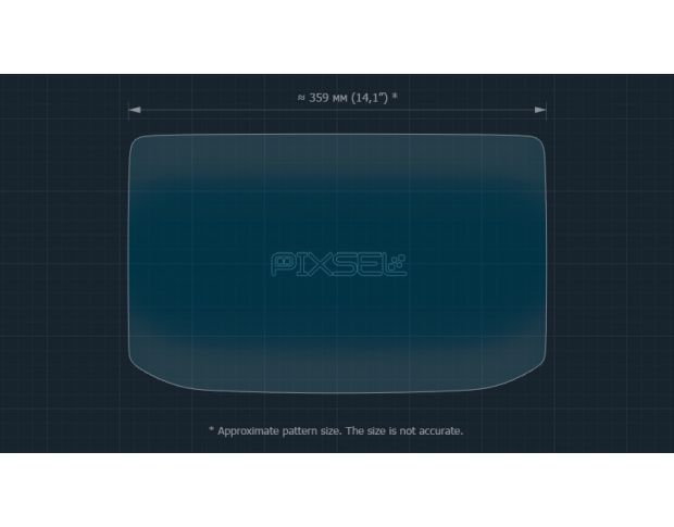 Захисне скло Pixsel на монітор MERCEDES BENZ E-CLASS - 16.6“ 2023 - (гібридне глянець)