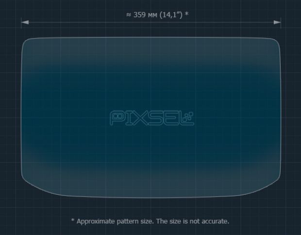 Захисне скло Pixsel на монітор MERCEDES BENZ E-CLASS - 16.6“ 2023 - (гібридне глянець)