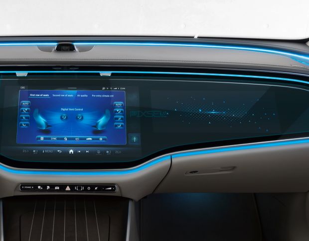 Захисне скло Pixsel на монітор MERCEDES BENZ E-CLASS - 36.1“ 2023 - (гібридне глянець)