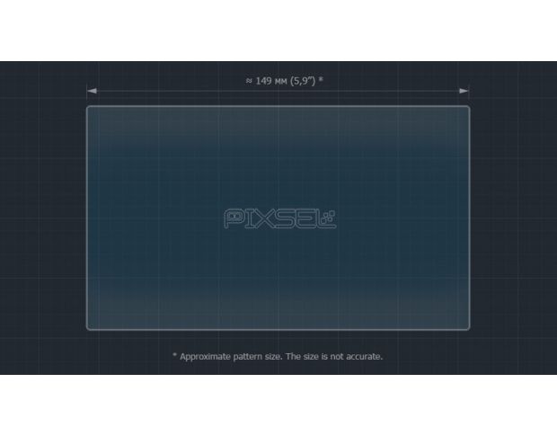 Захисне скло Pixsel на монітор MERCEDES BENZ E-CLASS - 6.8“ 2013 - 2016 (гібридне глянець)