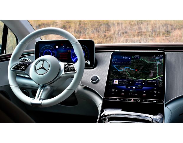 Защитное стекло Pixsel на монитор MERCEDES BENZ EQE - 14“ 2022 - (гибридное мат)
