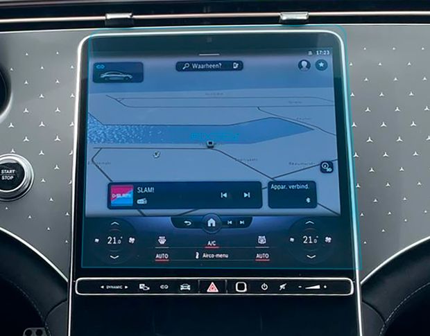 Защитное стекло Pixsel на монитор MERCEDES BENZ EQE - 14“ 2022 - (гибридное мат)
