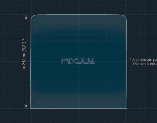 Захисне скло Pixsel на монітор MERCEDES BENZ EQS - 14“ 2022 - (гібридне глянець)
