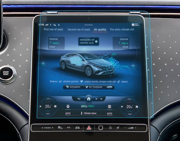 Защитное стекло Pixsel на монитор MERCEDES BENZ EQS - 14“ 2022 - (гибридное мат)
