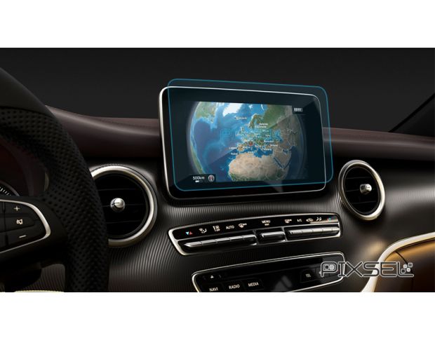 Захисне скло Pixsel на монітор MERCEDES BENZ GLC-CLASS - 11“ 2019 - 2022 (гібридне глянець)