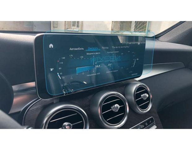 Захисне скло Pixsel на монітор MERCEDES BENZ GLC-CLASS - 12“ 2019 - 2022 (гібридне мат)