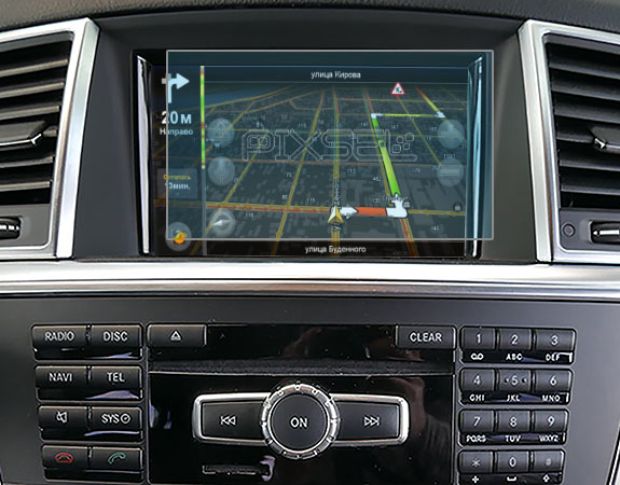 Захисне скло Pixsel на монітор MERCEDES BENZ ML-CLASS - 5.6“ 2011 - 2015 (гібридне мат)