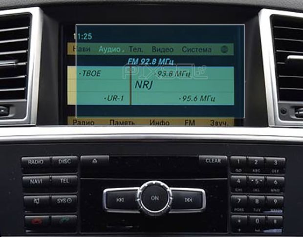 Захисне скло Pixsel на монітор MERCEDES BENZ ML-CLASS - 6.9“ 2011 - 2015 (гібридне мат)