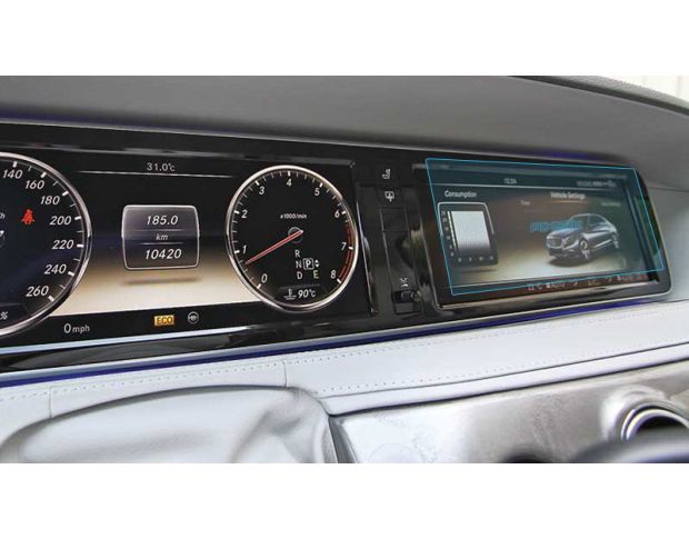 Захисне скло Pixsel на монітор MERCEDES BENZ S-CLASS - 12.1“ 2013 - 2017 (гібридне мат)
