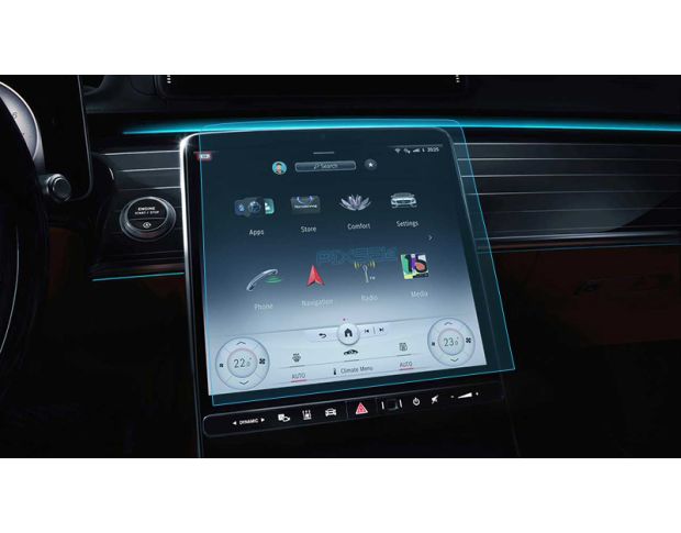 Захисне скло Pixsel на монітор MERCEDES BENZ S-CLASS - 14“ 2020 - (гібридне глянець)