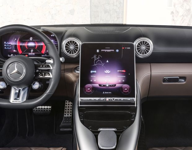 Защитное стекло Pixsel на монитор MERCEDES BENZ SL-CLASS - 13.5“ 2022 - (гибридное мат)