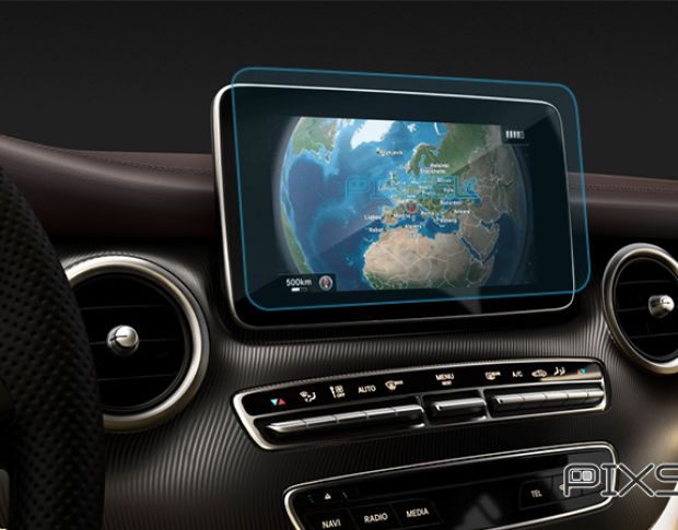 Захисне скло Pixsel на монітор MERCEDES BENZ V-CLASS - 11“ 2014 - 2023 (гібридне мат)