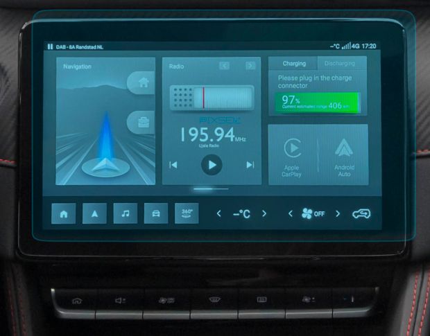 Захисне скло Pixsel на монітор MG ZS 11.8“ 2021 - 2023 (гібридне мат)