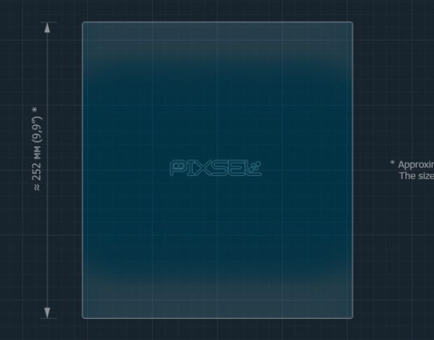 Защитное стекло Pixsel на монитор NIO ES6 - 13.5“ 2023 - (гибридное мат)