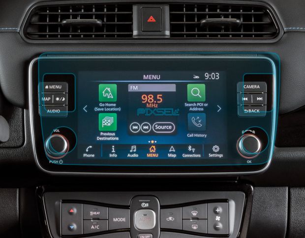 Защитное стекло Pixsel на монитор NISSAN LEAF - 12.3“ 2019 - (гибридное глянец)