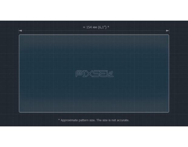 Захисне скло Pixsel на монітор NISSAN QASHQAI - 6.8“ 2017 - 2021 (гібридне мат)