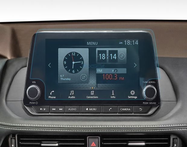 Захисне скло Pixsel на монітор NISSAN ROGUE - 10.8“ 2020 - (гібридне глянець)