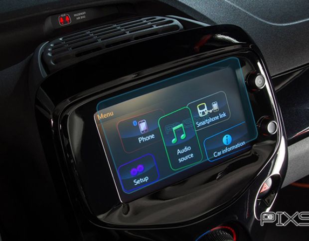 Захисне скло Pixsel на монітор PEUGEOT 108 - 6.9“ 2015 - (гібридне мат)
