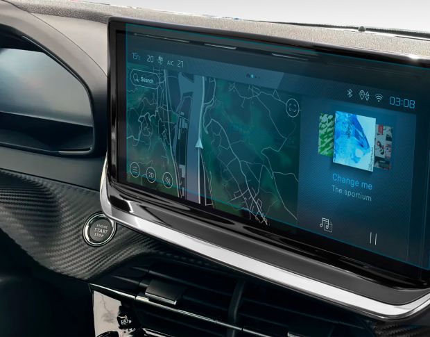 Защитное стекло Pixsel на монитор PEUGEOT 2008 - 11“ 2024 - (гибридное мат)
