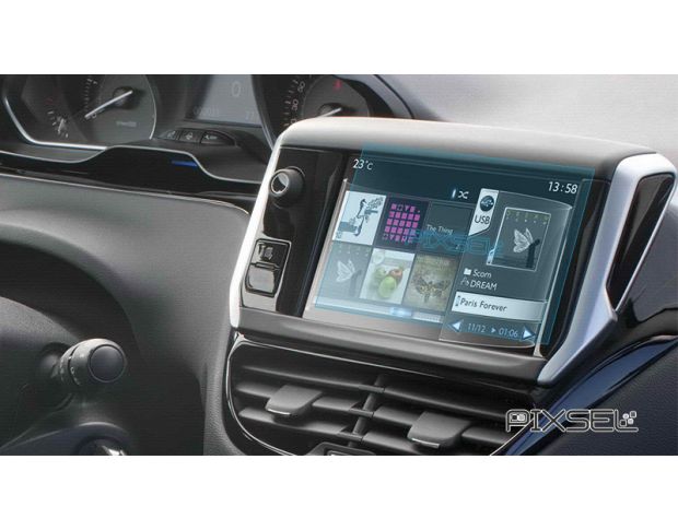 Захисне скло Pixsel на монітор PEUGEOT 208 - 6.9“ 2017 - 2020 (гібридне мат)