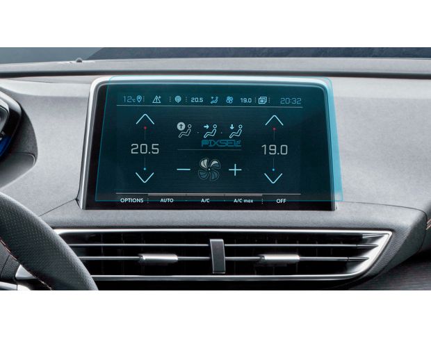 Защитное стекло Pixsel на монитор PEUGEOT 3008 10.2“ 2016 - 2020 (гибридное глянец)