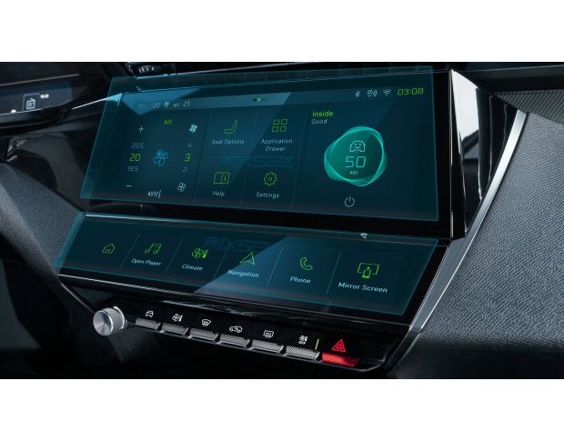 Захисне скло Pixsel на монітор PEUGEOT 408 - 13.3“ 2022 - (гібридне мат)