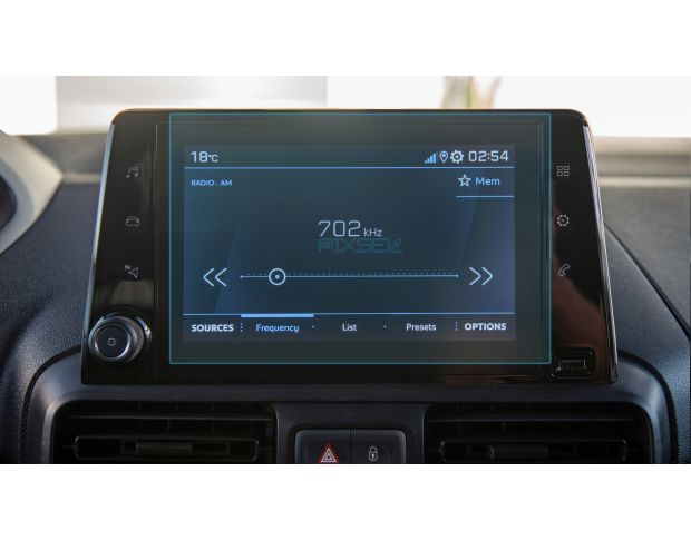 Захисне скло Pixsel на монітор PEUGEOT PARTNER - 9.4“ 2018 - (гібридне мат)