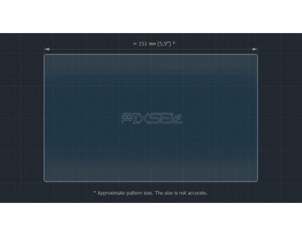 Захисне скло Pixsel на монітор PEUGEOT TRAVELLER 6.9“ 2017 - 2024 (гібридне мат)