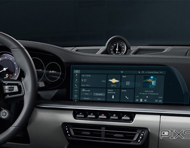 Захисне скло Pixsel на монітор PORSCHE 911 - 13.5“ 2019 - 2024 (гібридне мат)