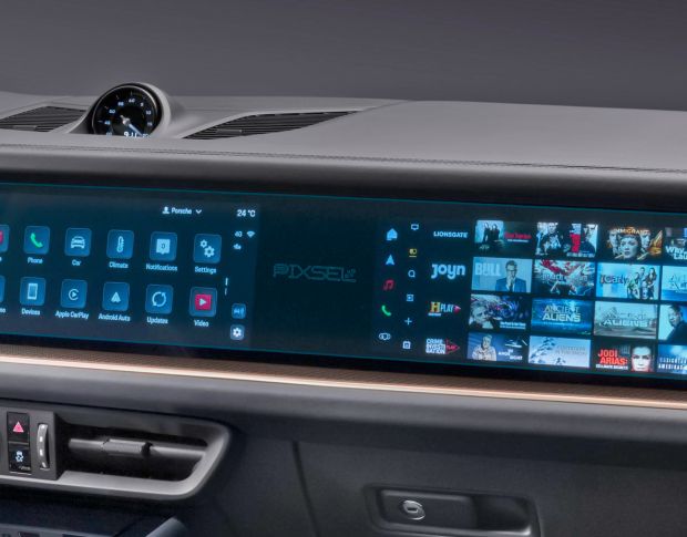 Защитное стекло Pixsel на монитор PORSCHE CAYENNE - 26.9“ 2023 - (гибридное глянец)