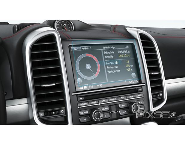 Захисне скло Pixsel на монітор PORSCHE CAYENNE - 7“ 2010 - 2017 (гібридне глянець)