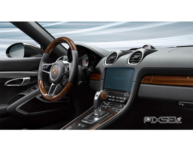 Защитное стекло Pixsel на монитор PORSCHE CAYMAN - 8.5“ 2017 - (гибридное мат)