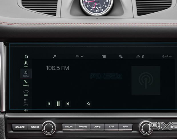 Захисне скло Pixsel на монітор PORSCHE MACAN - 12.7“ 2019 - 2024 (гібридне глянець)