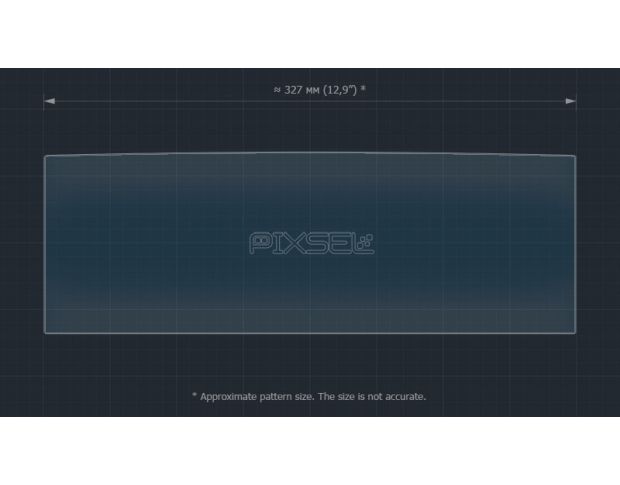 Захисне скло Pixsel на монітор PORSCHE PANAMERA - 13.6“ 2017 - 2023 (гібридне мат)