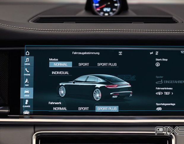 Захисне скло Pixsel на монітор PORSCHE PANAMERA - 13.6“ 2017 - 2023 (гібридне мат)