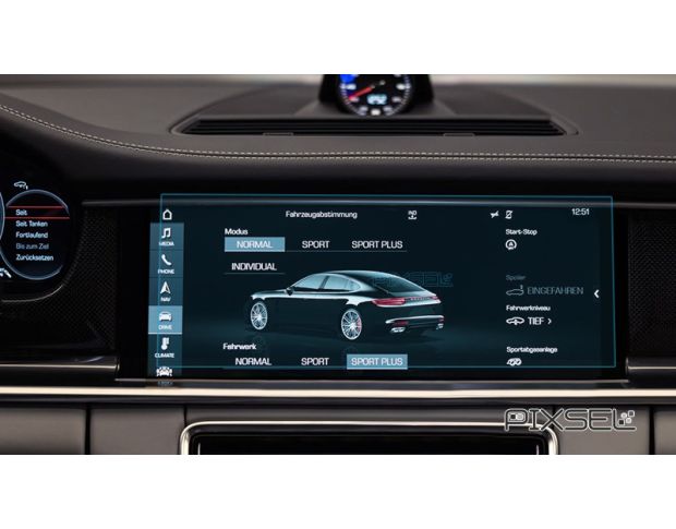Захисне скло Pixsel на монітор PORSCHE PANAMERA - 13.6“ 2017 - 2023 (гібридне мат)