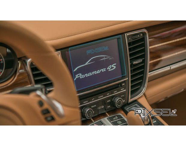 Защитное стекло Pixsel на монитор PORSCHE PANAMERA - 7“ 2013 - 2016 (гибридное глянец)