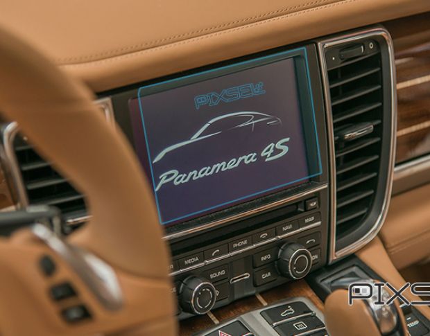 Защитное стекло Pixsel на монитор PORSCHE PANAMERA - 7“ 2013 - 2016 (гибридное глянец)