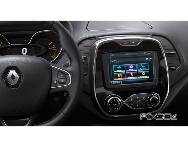 Захисне скло Pixsel на монітор RENAULT CAPTUR - 6.9“ 2016 - 2019 (гібридне мат)