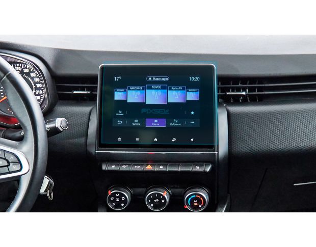 Захисне скло Pixsel на монітор RENAULT CLIO - 9.6“ 2019 - 2023 (гібридне глянець)