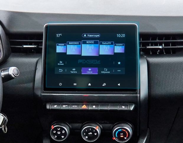 Захисне скло Pixsel на монітор RENAULT CLIO - 9.6“ 2019 - 2023 (гібридне мат)