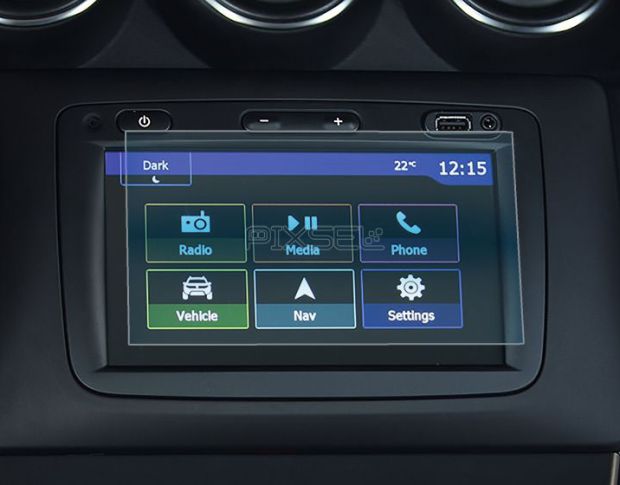 Защитное стекло Pixsel на монитор RENAULT DUSTER - 6.9“ 2018 - 2020 (гибридное мат)