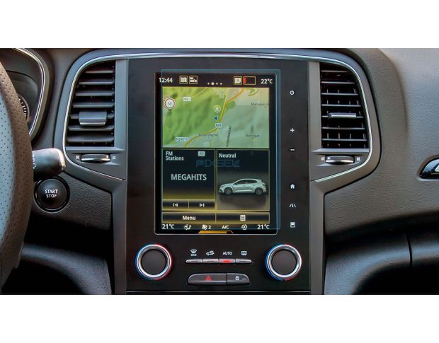 Защитное стекло Pixsel на монитор RENAULT MEGANE - 8.6“ 2015 - 2018 (гибридное глянец)