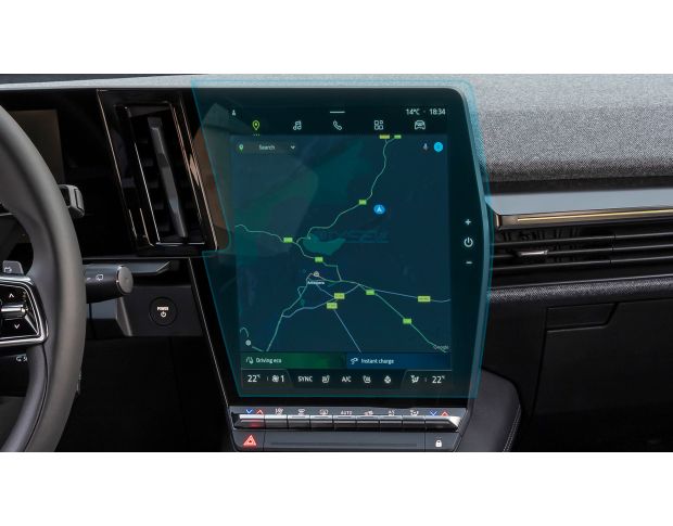 Защитное стекло Pixsel на монитор RENAULT MEGANE E-TECH ELECTRIC - 14.6“ 2022 - (гибридное глянец)