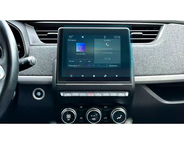 Захисне скло Pixsel на монітор RENAULT ZOE 9.6“ 2019 - 2024 (гібридне глянець)
