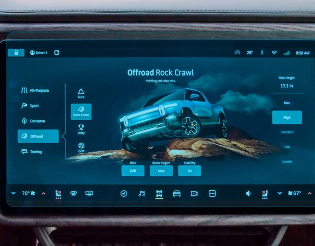 Защитное стекло Pixsel на монитор RIVIAN R1S - 16.7“ 2022 - (гибридное мат)