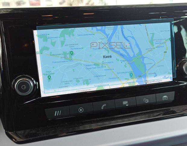 Защитное стекло Pixsel на монитор SEAT ARONA - 8.3“ 2019 - (гибридное глянец)