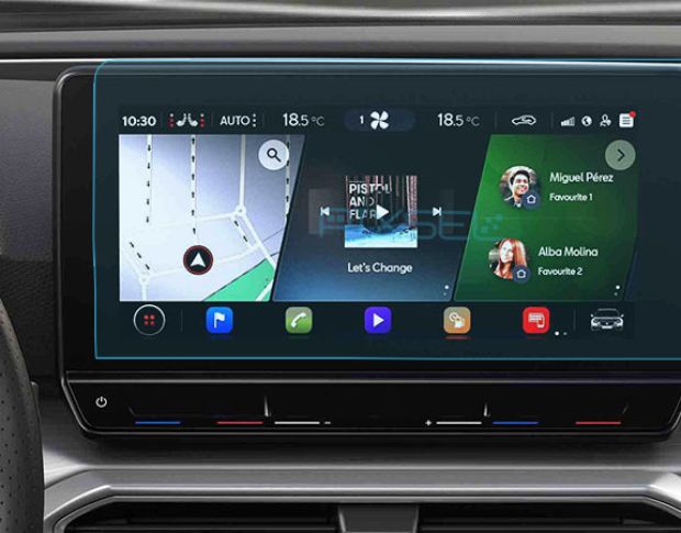 Захисне скло Pixsel на монітор SEAT LEON - 12.2“ 2021 - 2024 (гібридне глянець)
