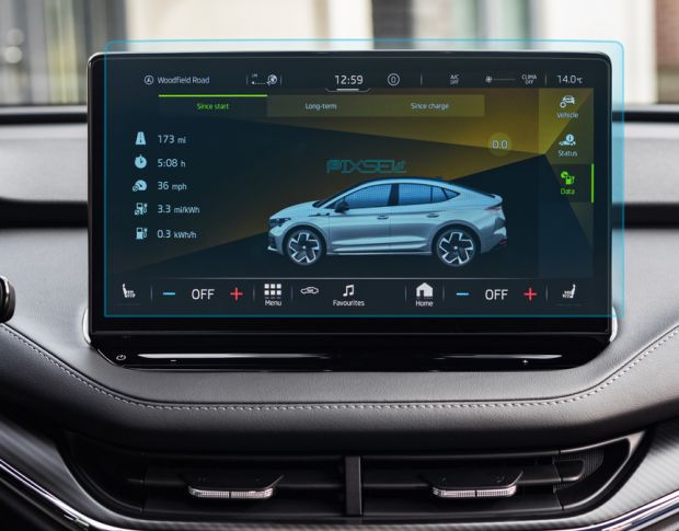 Захисне скло Pixsel на монітор SKODA ENYIAQ IV - 14“ 2022 - (гібридне мат)
