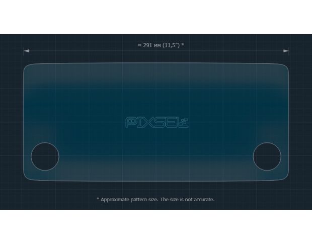 Захисне скло Pixsel на монітор SKODA KAMIQ - 12.5“ 2023 - (гібридне мат)